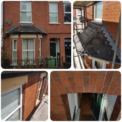 Brick work repointing and waterproof sealant, new roof lead work.